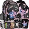 STICH PLECAK SZKOLNY DZIEWCZĘCY DO PODSTAWÓWKI STITCH i LILO ZESTAW 3w1